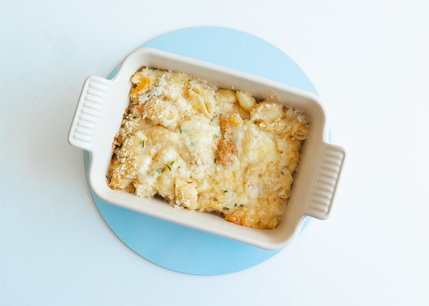 THE CRAB MAC + CHEESE.
